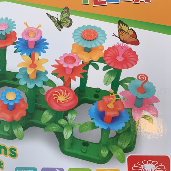 Creative Gardens Flower Arrangement Building Toy DIY Play Kit NIB Sealed Ages 3+ - Picture 9 of 16